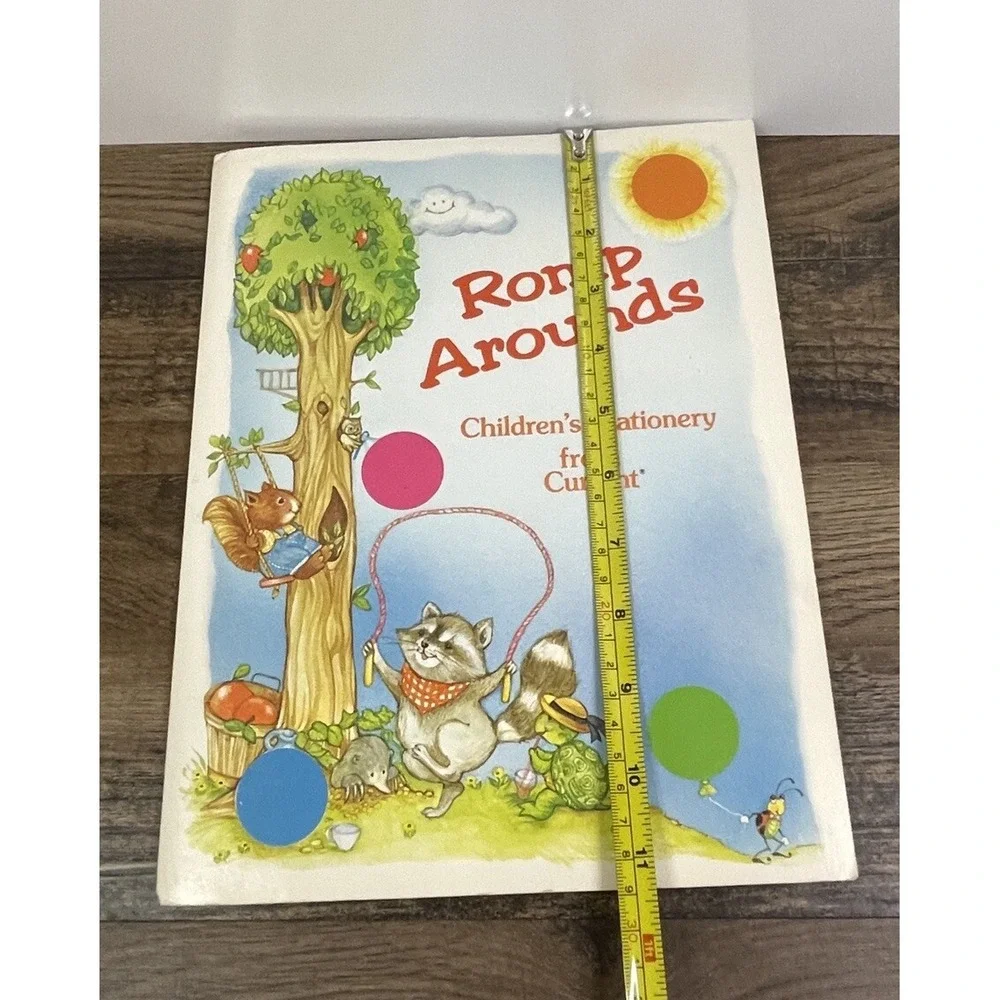 Vintage 80s Romp Arounds Pocket Folder With Stationary Pages Cards